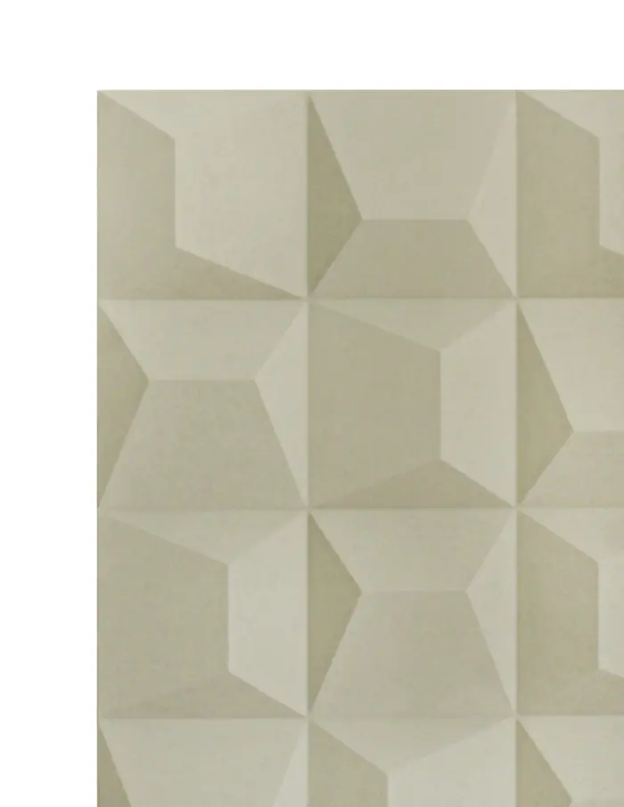 Recubrimiento de pared diseño cuadrados 3D kaki de 120x60x2.5cm - Image 3