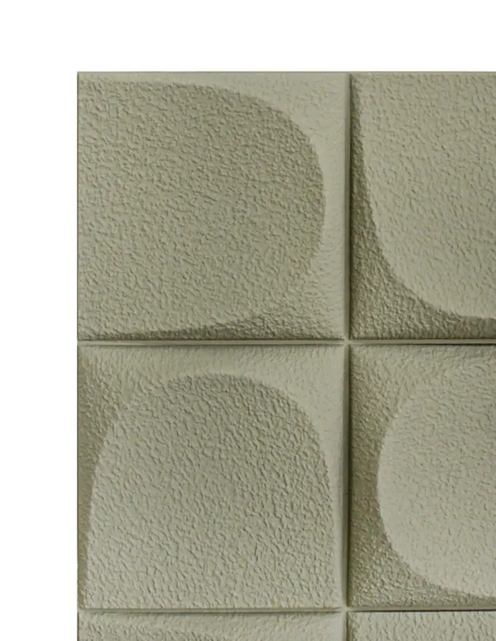 Recubrimiento de pared diseño tridimensional kaki de 120x60x2.5cm - Image 3