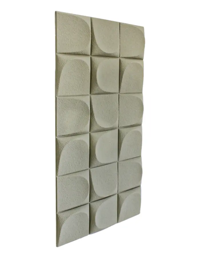 Recubrimiento de pared diseño tridimensional kaki de 120x60x2.5cm - Image 4
