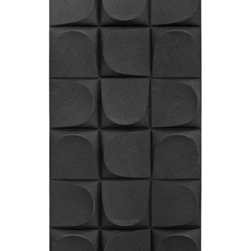 Recubrimiento de pared diseño tridimensional gris de 120x60x2.5cm