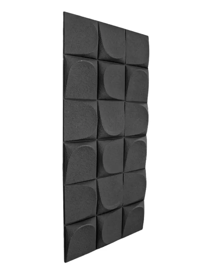 Recubrimiento de pared diseño tridimensional gris de 120x60x2.5cm - Image 4