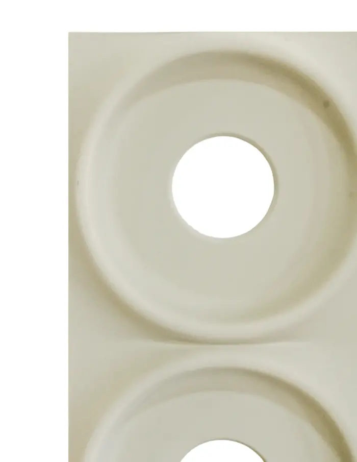 Recubrimiento de pared diseño círculos en relieve beige de 120x60x3cm - Image 3