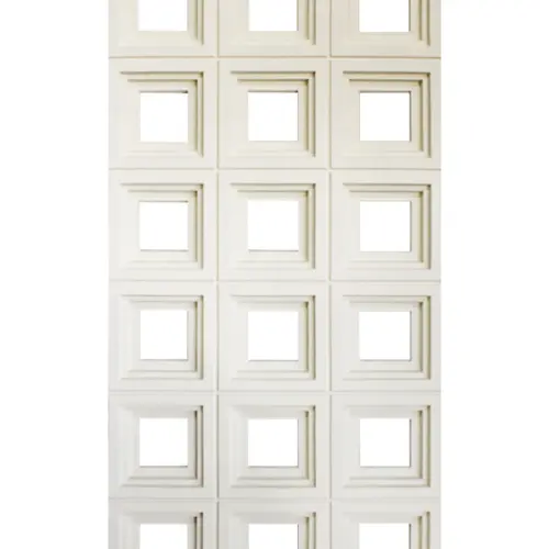 Recubrimiento de pared diseño cuadrados beige de 120x60x3cm