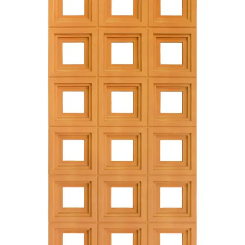 Recubrimiento de pared diseño cuadrados café mate de 120x60x3cm
