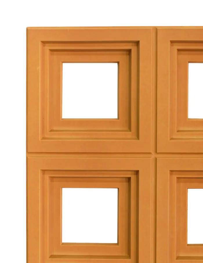 Recubrimiento de pared diseño cuadrados café mate de 120x60x3cm - Image 3