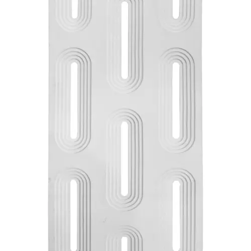 Recubrimiento de pared diseño rejilla blanco de 120x60x3cm