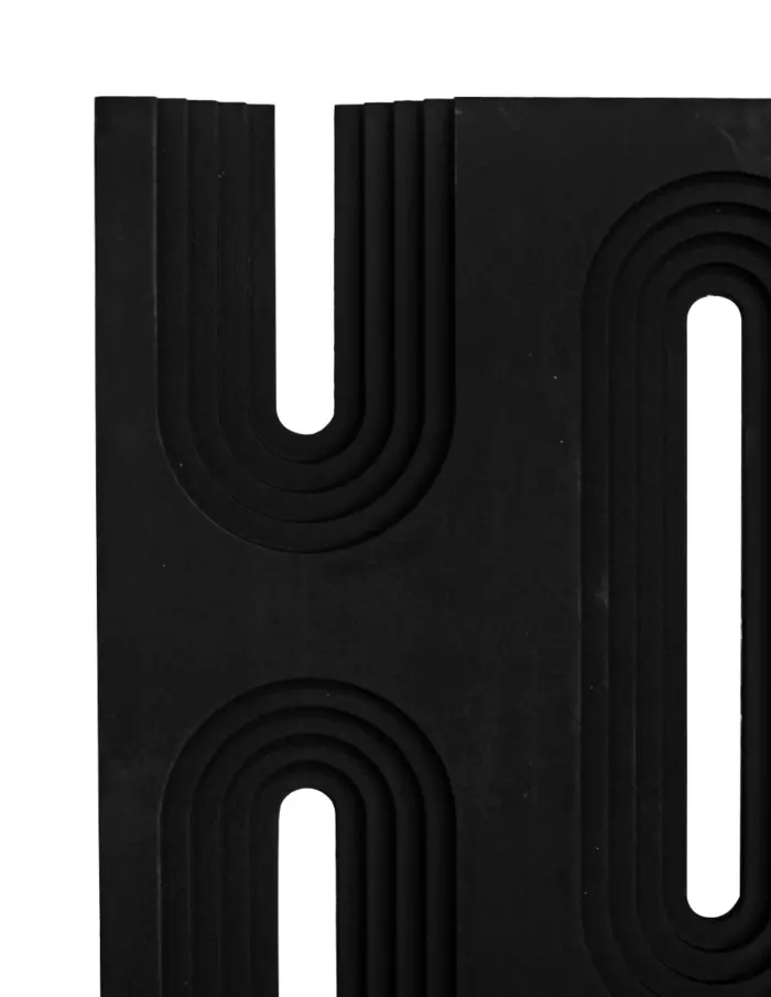 Recubrimiento de pared diseño rejilla negro de 120x60x3cm - Image 3