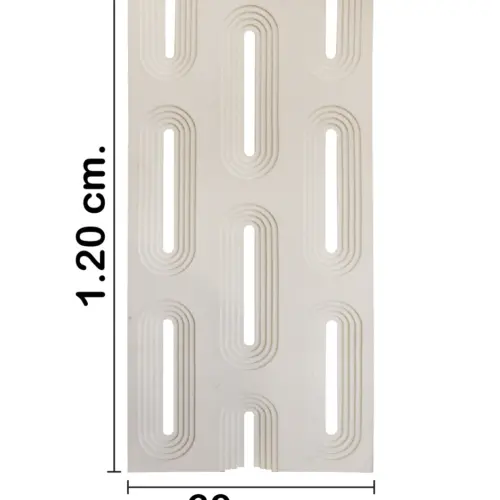 Recubrimiento de pared diseño rejilla beige de 120x60x3cm