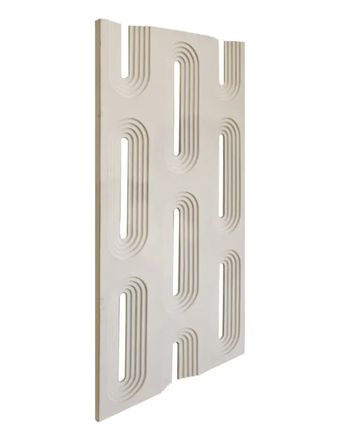 Recubrimiento de pared diseño rejilla beige de 120x60x3cm - Image 4