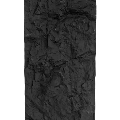 Recubrimiento de pared diseño roca negro de 120x60x6cm