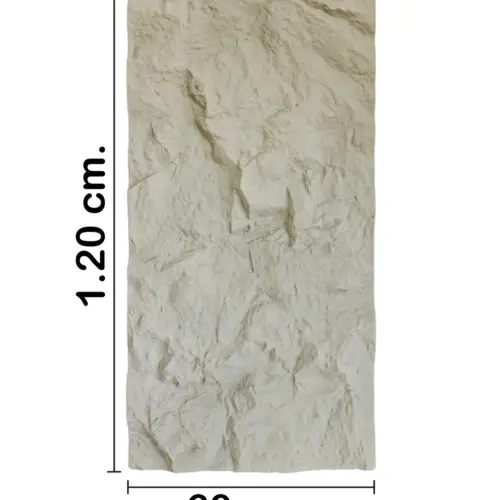 Recubrimiento de pared diseño roca beige de 120x60x6cm
