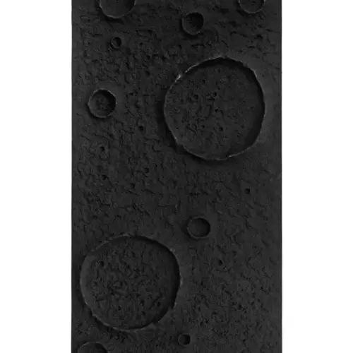 Recubrimiento diseñó cráter de luna negro de 120x60x3cm