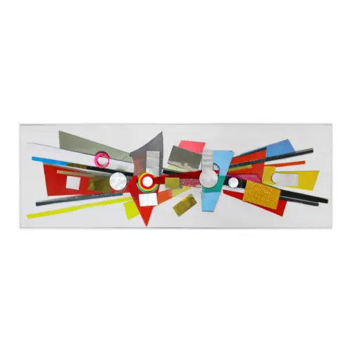 Pintura al óleo abstracta de colores de 3.5x150x50cm