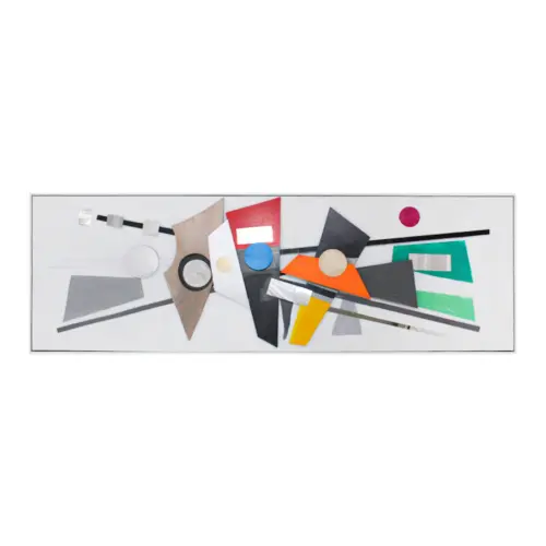 Pintura al óleo abstracta de colores de 3.5x150x50cm
