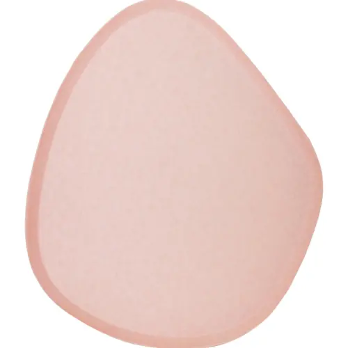 Plato de metal rosa de 32x27x1cm