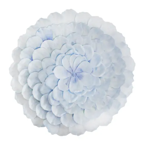 Mantel individual de tela azul diseño flor de 38cm