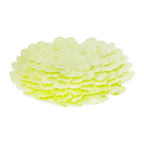 Mantel individual de tela amarillo diseño flor de 38cm