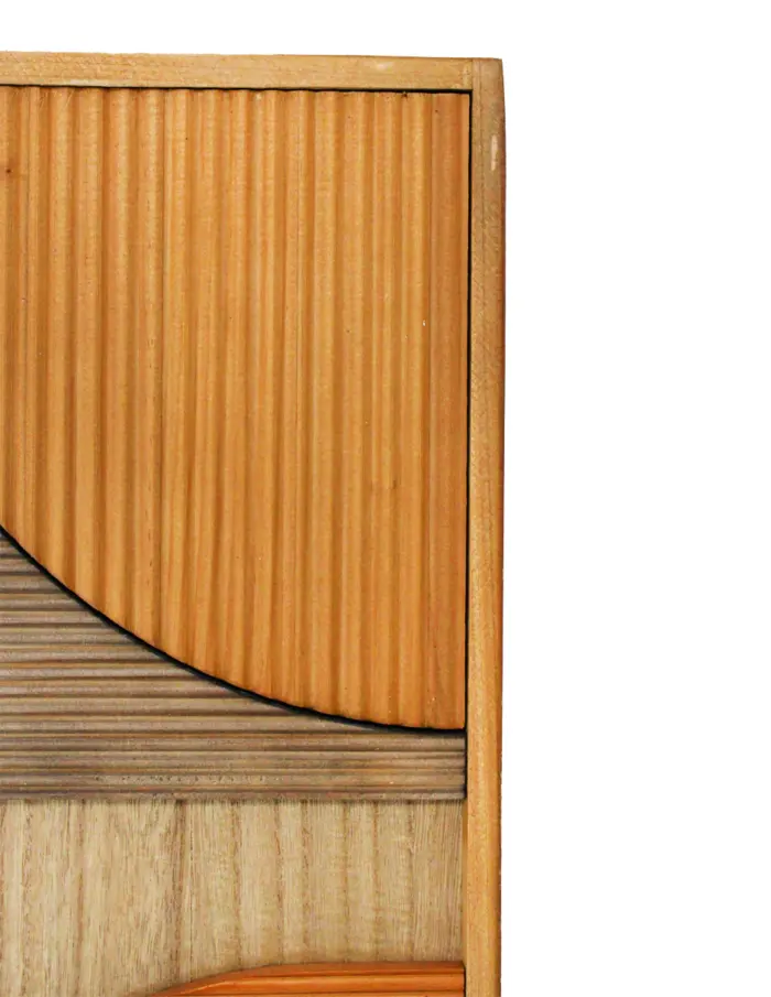 Cuadro de madera diseño abstracto de 37.3x2.5x49.3cm - Image 3