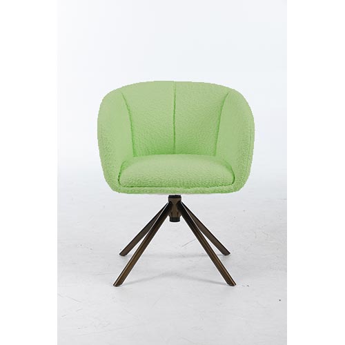 Sillon giratorio de tela cafe de 60x58x75cm peso soportado136kgs