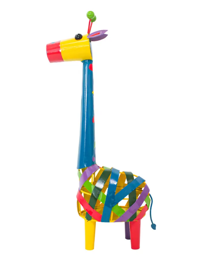 Jirafa de metal de colores de9x23x45cm - Image 3