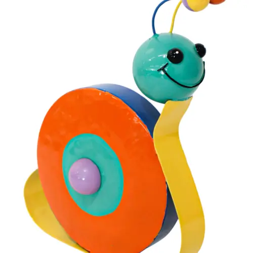 Caracol de metal de colores de16x26x31cm