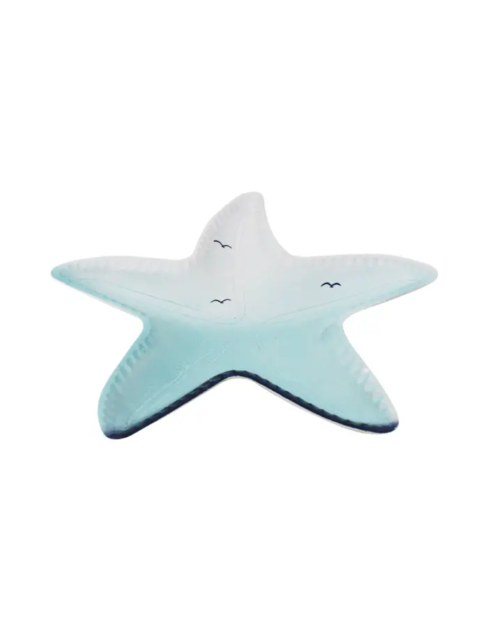 Charola diseño estrella azul con blanco de 34x34x4cm - Image 3