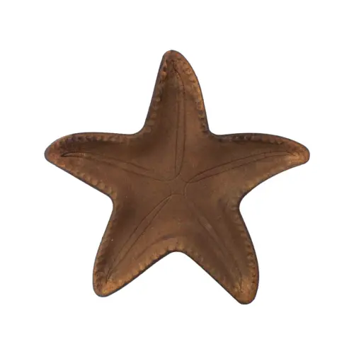 Charola de madera diseño estrella café de 33x33x3cm