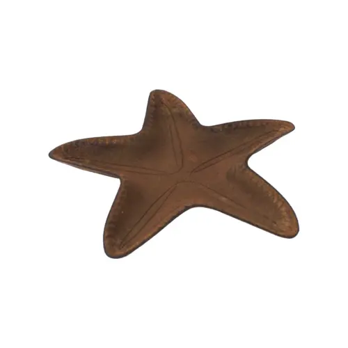 Charola de madera diseño estrella café de 33x33x3cm