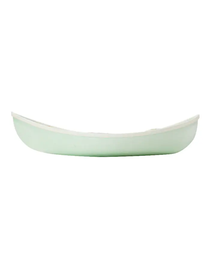 Lancha de madera verde con red de 41x16x10cm - Image 3