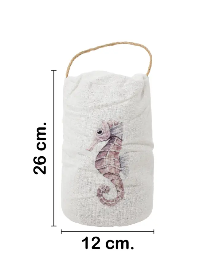 Soporte para puerta estampado caballito de mar de 12x12x26cm - Image 2