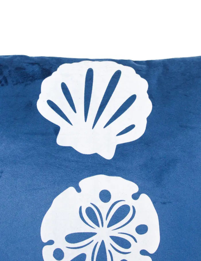 Almohada estampado conchas azul de 42x10x42cm - Image 4