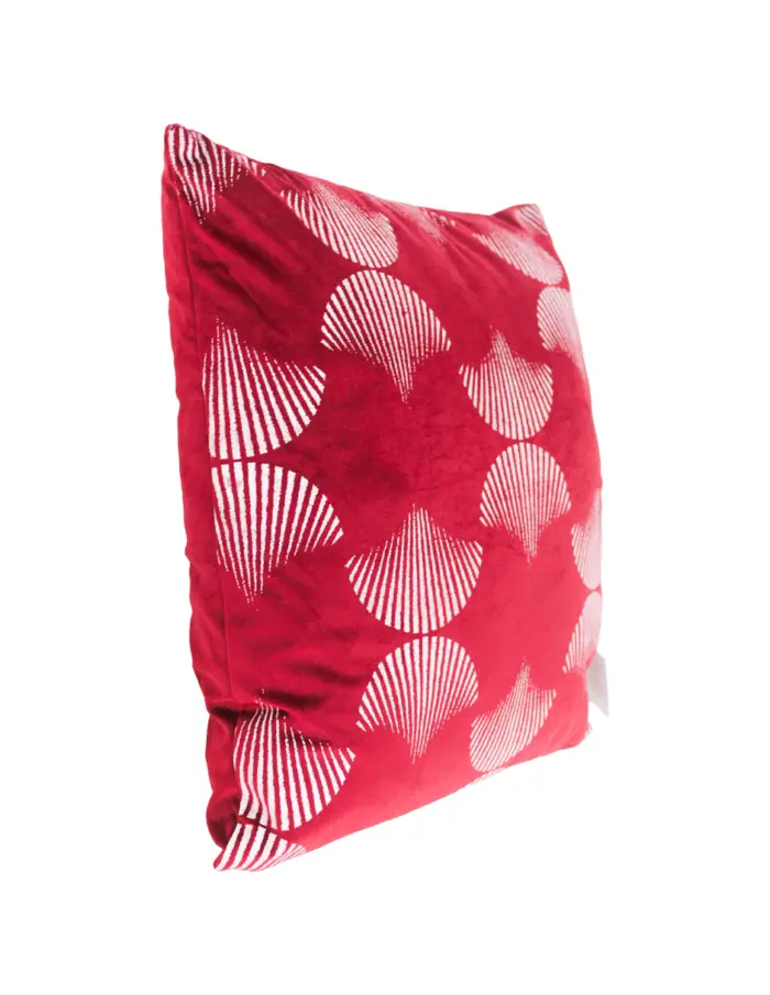 Almohada estampado conchas rojo de 42x10x42cm - Image 3