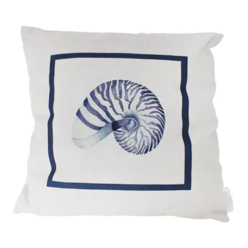 Almohada estampado caracol arena de 42x10x42cm