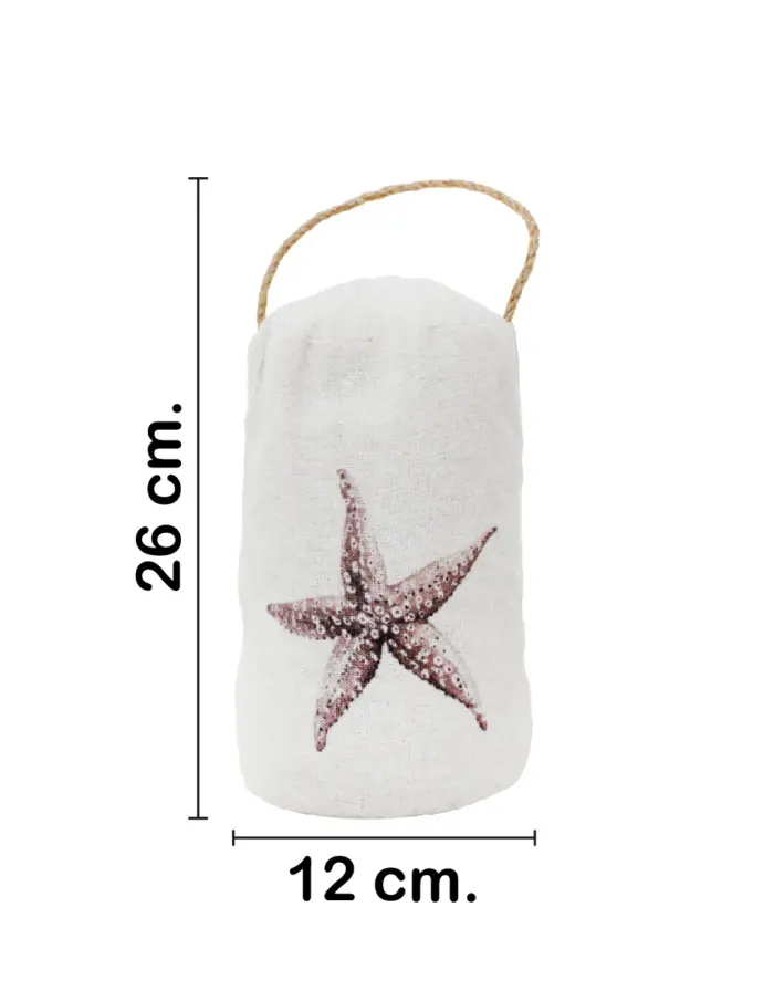 Soporte para puerta estampado estrella de mar de 12x12x26cm - Image 2