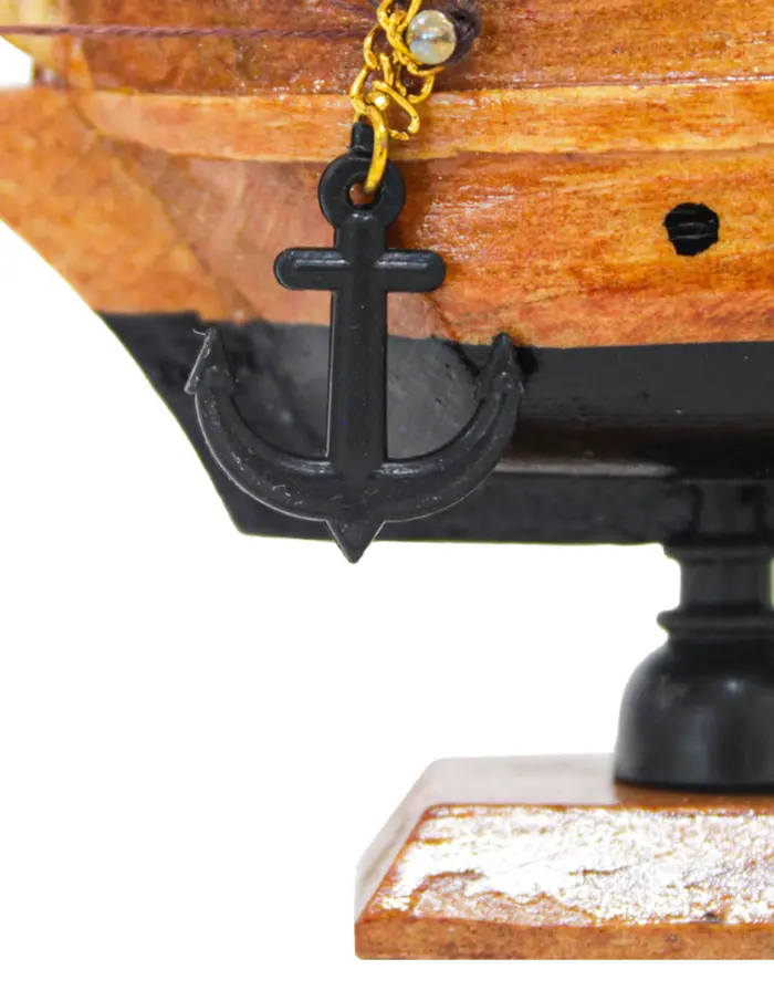 Barco de madera natural de 16cm - Image 3