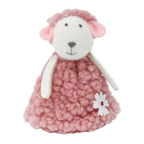 Borrego de peluche rosa de 10x9x3.5cm
