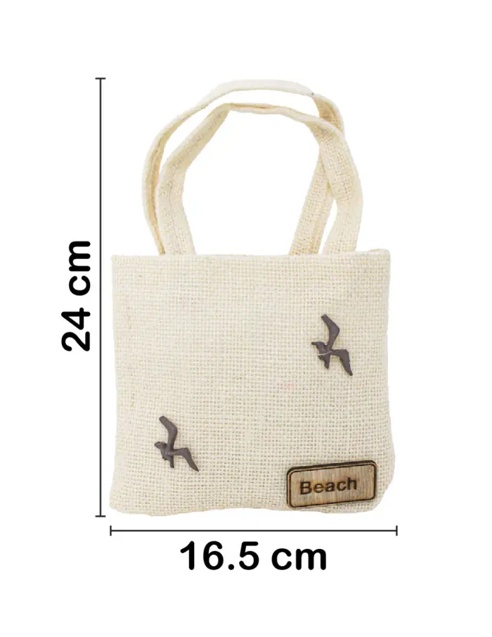 Bolsa de cañamo natural de 16.5x24x1cm - Image 2