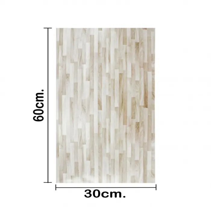 Adhesivo de pared diseño madera beige de 30x60x1cm - Image 3