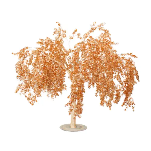 Árbol artificial de 1.2 metros de follaje dorado de 100x100x120cm
