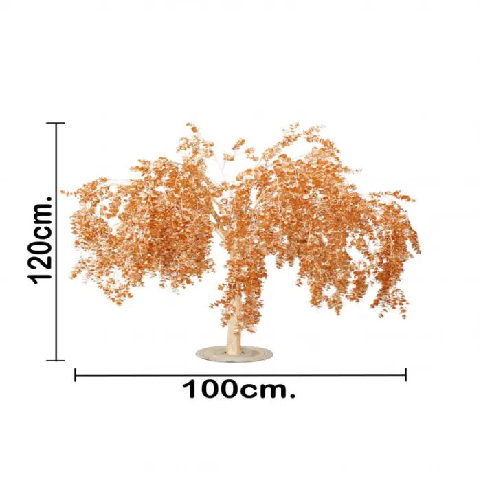 Árbol artificial de 1.2 metros de follaje dorado de 100x100x120cm - Image 4
