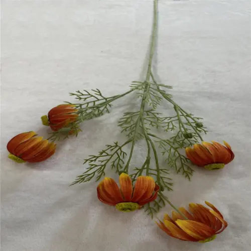 Vara artificial de margaritas naranja de 22x86x0.1cm
