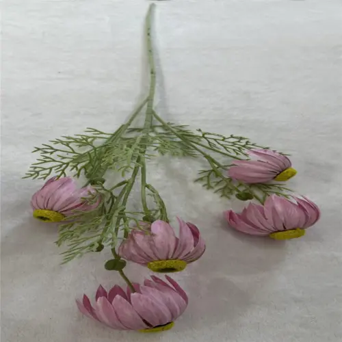 Vara artificial de margaritas rosas de 22x86x0.1cm