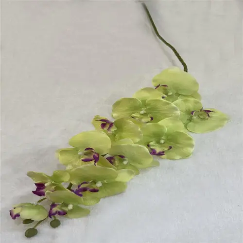 Vara de orquídea artificial verde de 17x107x0.1cm