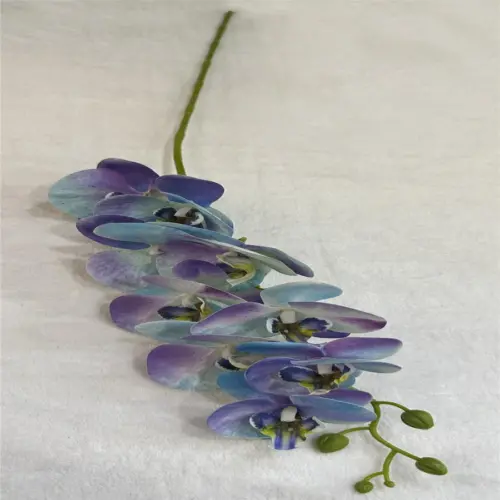 Vara de orquídea artificial azul de 15x91x0.1cm