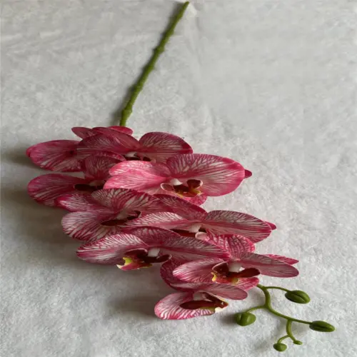 Vara orquídea artificia rosa jaspeada de 15x91x0.1cm