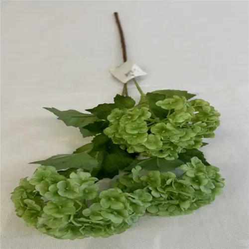 Ramo artificial de hortensias verdes de 20x67x0.1cm