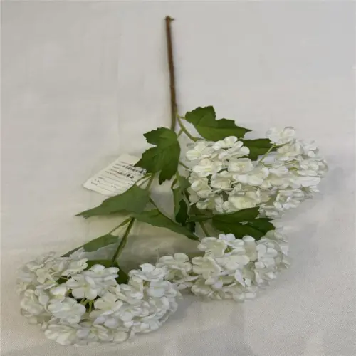 Ramo artificial de hortensias blancas de 20x67x0.1cm
