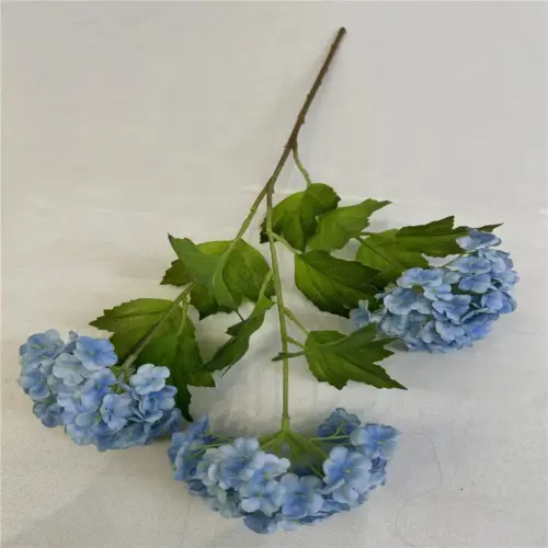 Ramo artificial de hortensias azules de 20x67x0.1cm