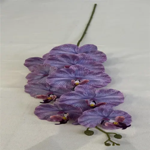 Vara de orquidea artificial morada de 10x11x96cm