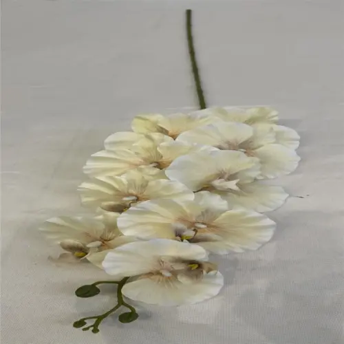 Vara de orquidea artificial beige de 10x11x96cm